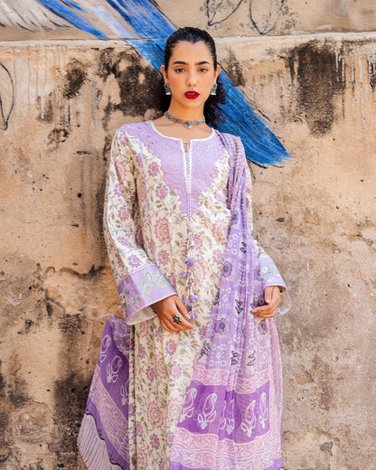 Roheenaz Taneez Block Print Lawn Collection | Kiana-2B