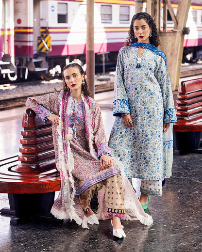 Roheenaz Taneez Block Print Lawn Collection | Sahar-5A