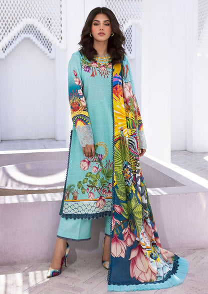 Roheenaz Lawn Collection 2024 | Parrot Paradize
