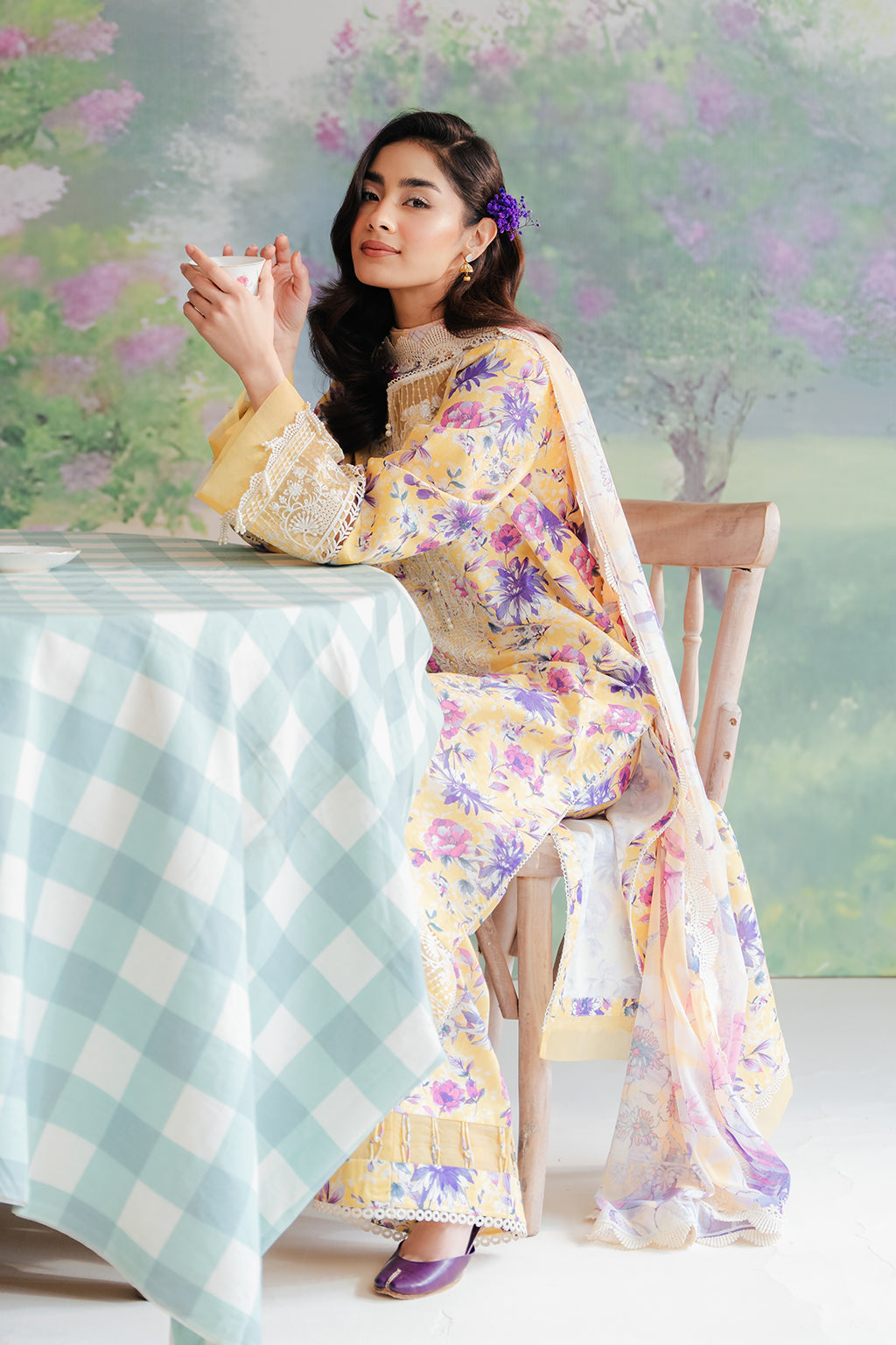 Afrozeh | The Floral Charm | Lawn Collection | Tuscany - Mirha Fashion