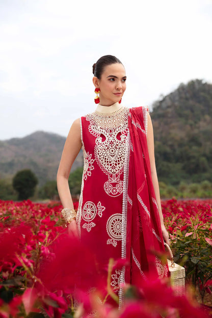 Sablev By ZRK Group Unstitched Luxury Lawn 2024 | Carnelian