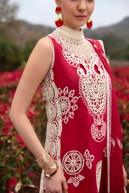 Sablev By ZRK Group Unstitched Luxury Lawn 2024 | Carnelian