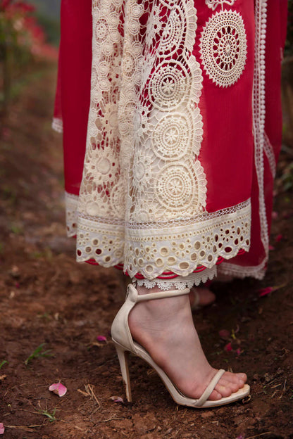Sablev By ZRK Group Unstitched Luxury Lawn 2024 | Carnelian