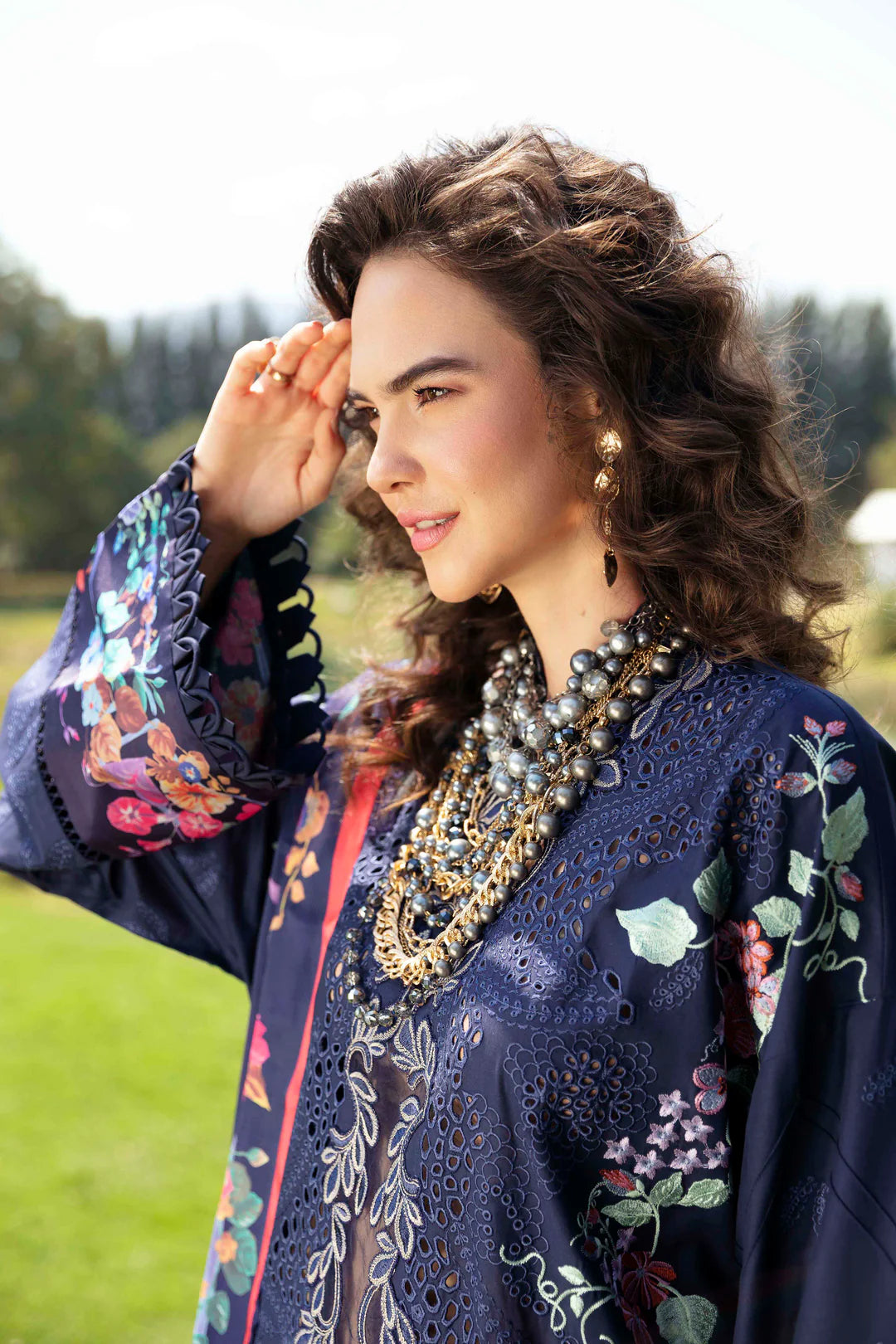 Sablev by ZRK Group Unstitched Luxury Lawn 2024 | Blossom - Mirha Fashion