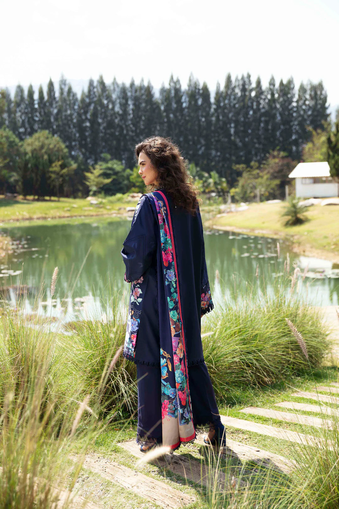 Sablev by ZRK Group Unstitched Luxury Lawn 2024 | Blossom - Mirha Fashion