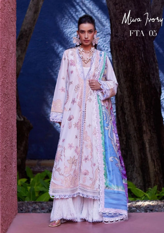 Farah Talib Aziz Luxury Lawn Collection 2024 | FTA 08