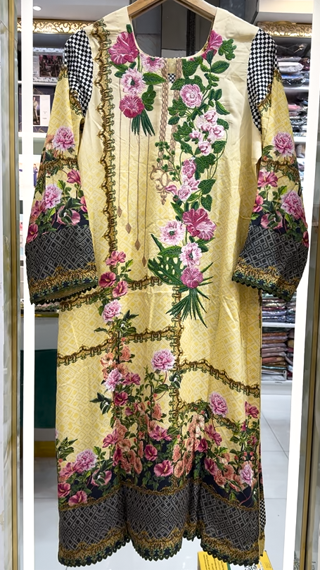 Gloria Digital linen Ready to Wear | D-05