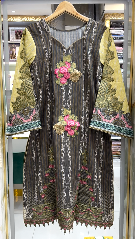 Asiim Jofa Summer Spring Digital Lawn Ready to Wear | AJL-1A - Mirha Fashion