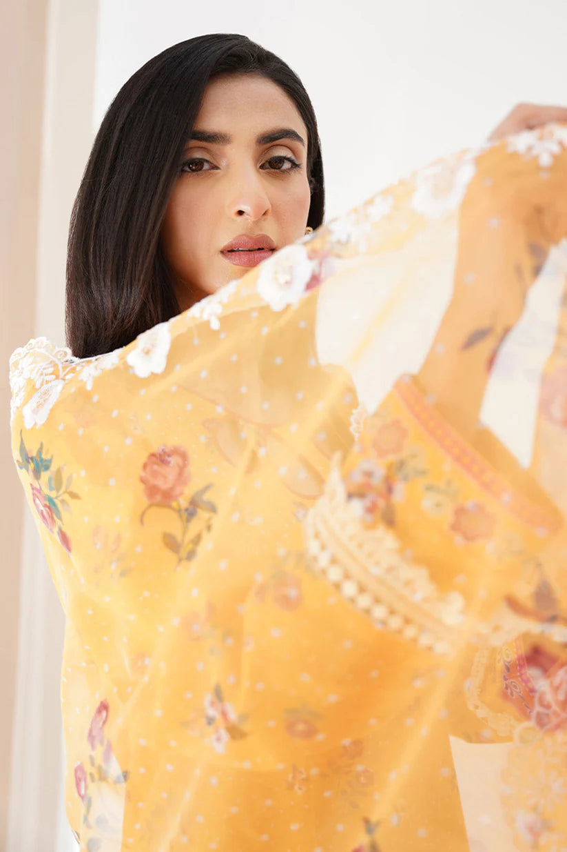 Zellbury 3-piece Embriodered Unstitched Lawn 2023 Volume 5     WUS23E30503