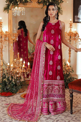 Noor By Saadia Asad Embroidered Velvet Suits D1 Miran - Wedding Collection - Mirha Fashion