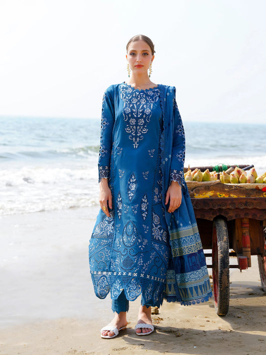 Aabyaan Saagar Luxury Festive Lawn Collection 2024 | Zeena - Mirha Fashion