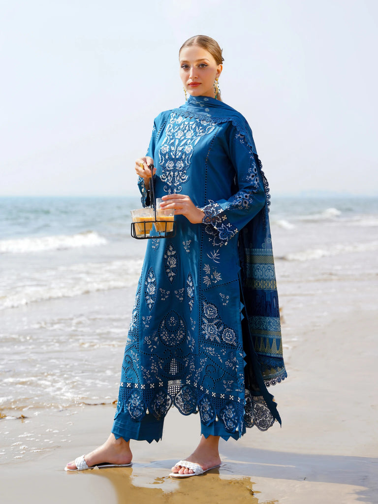 Aabyaan Saagar Luxury Festive Lawn Collection 2024 | Zeena - Mirha Fashion