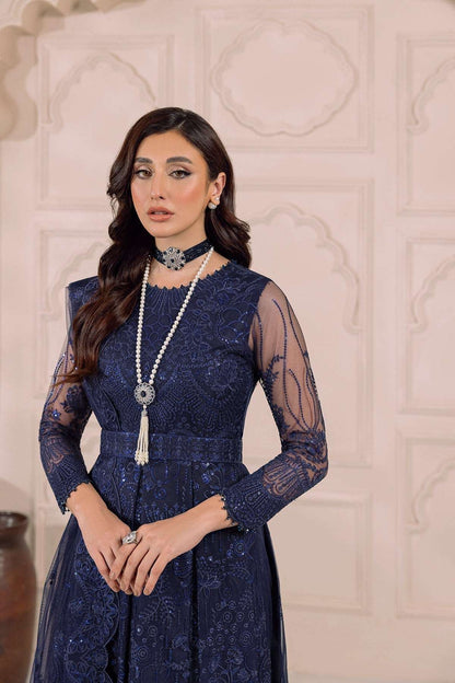 Alizeh Dua Luxury Formals | Khirad-Blue - Mirha Fashion - Alizeh - Luxury Formals -
