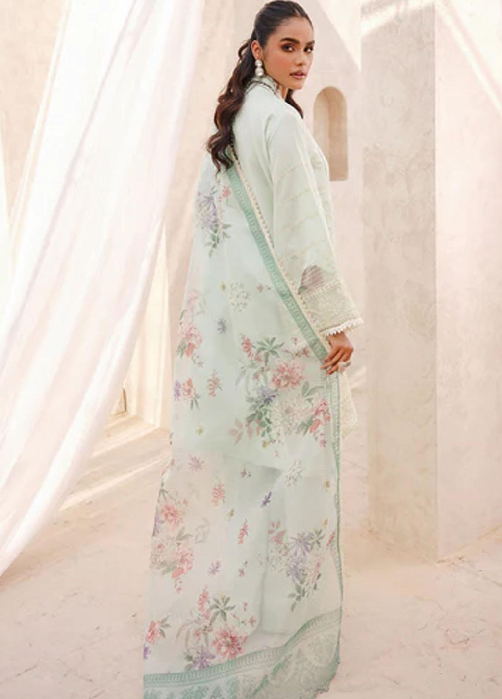 Amal By Motifz Embroidered Lawn Suits  MT23AM 3743-Zoe - Mirha Fashion