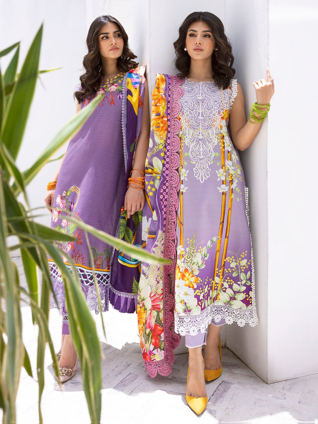 Roheenaz Lawn Collection 2024 | Flamingo Fancy