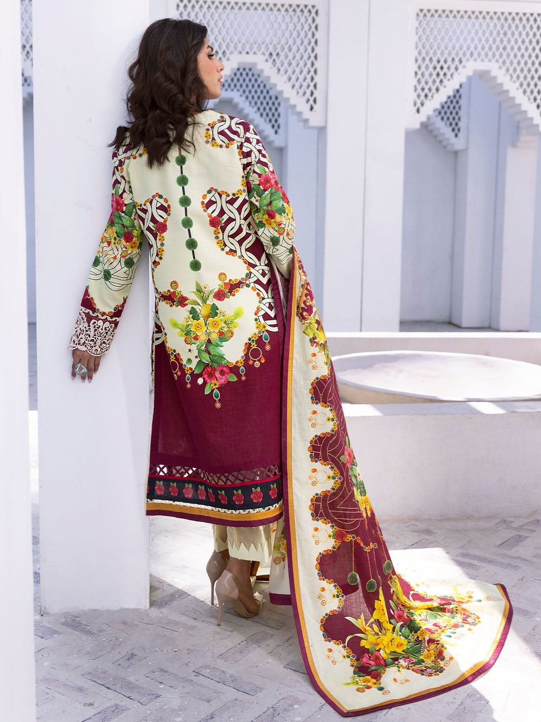 Roheenaz Lawn Collection 2024 | Driftwood Delight