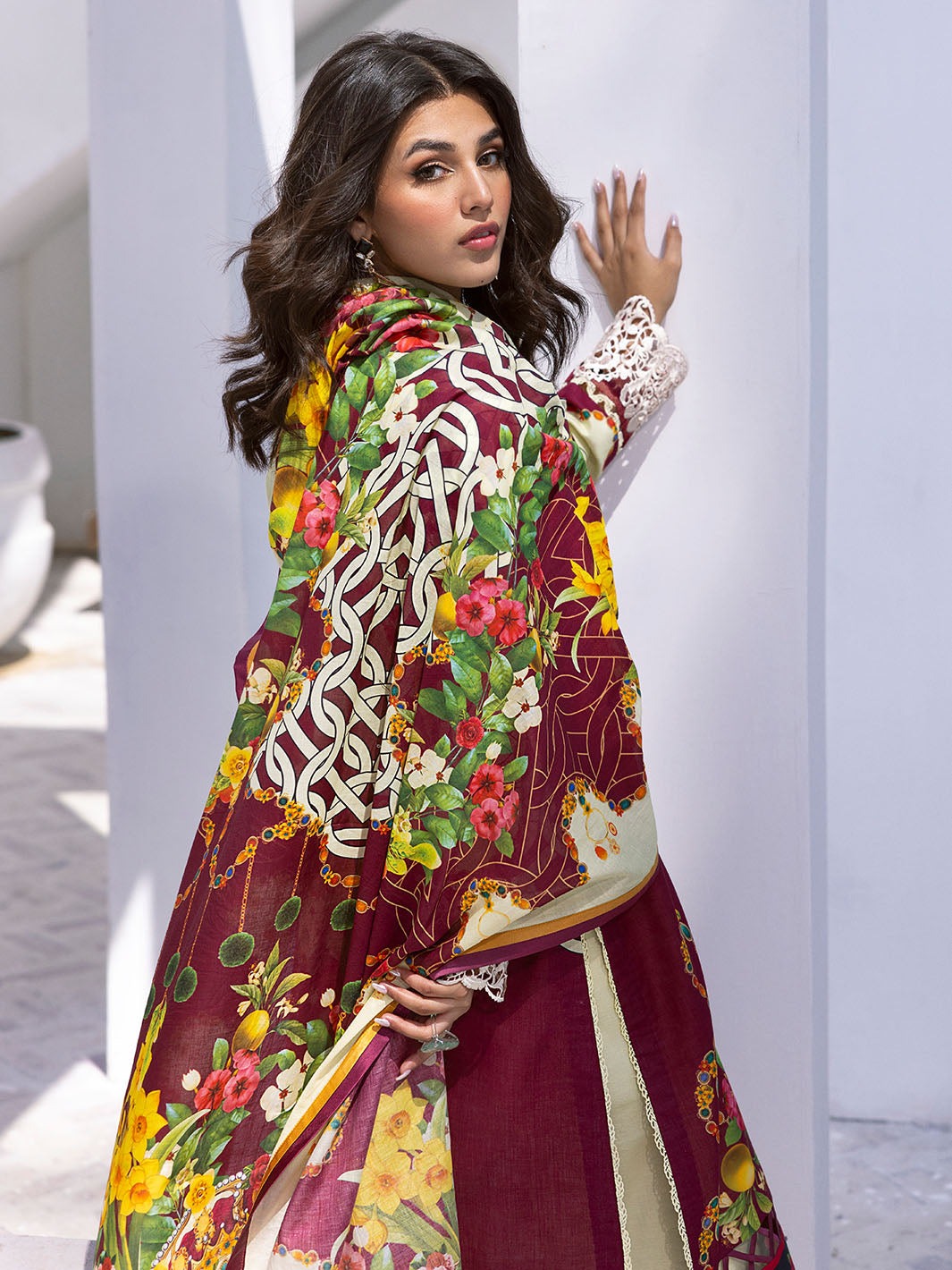 Roheenaz Lawn Collection 2024 | Driftwood Delight