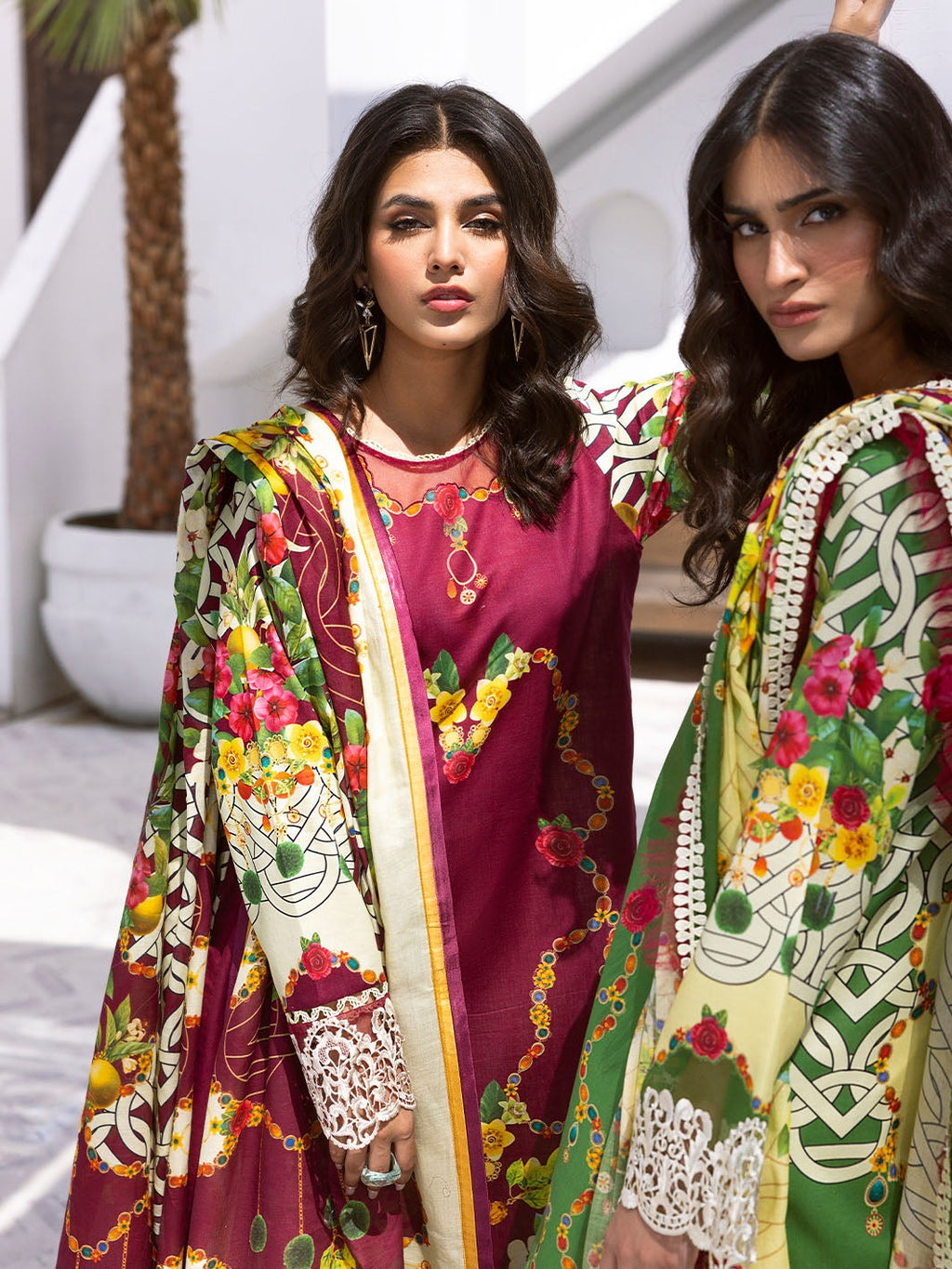 Roheenaz Lawn Collection 2024 | Driftwood Delight