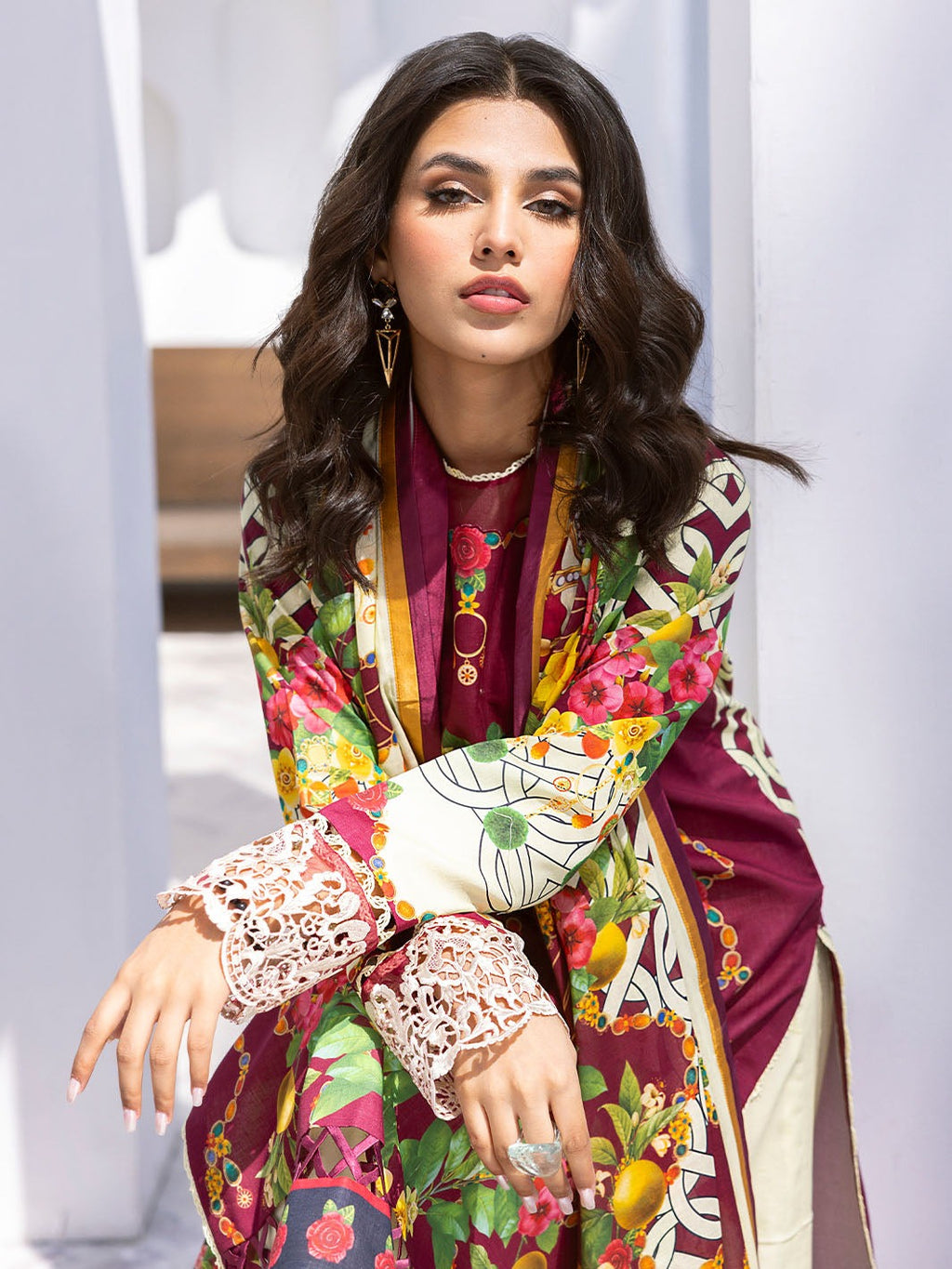 Roheenaz Lawn Collection 2024 | Driftwood Delight