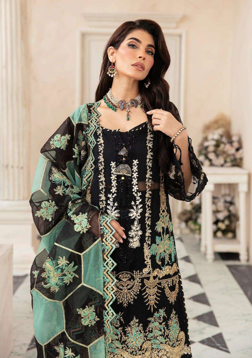 Elaf Luxury collection | 08 - ZARTAAJ - Mirha Fashion - Elaf - Luxury - Elafestive-08-ZARTAAJ