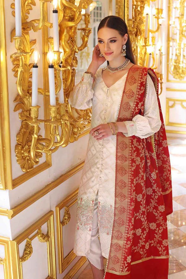 Gul Ahmed Embroidered Luxury Collection 2023 |  PRW-22010 - Mirha Fashion