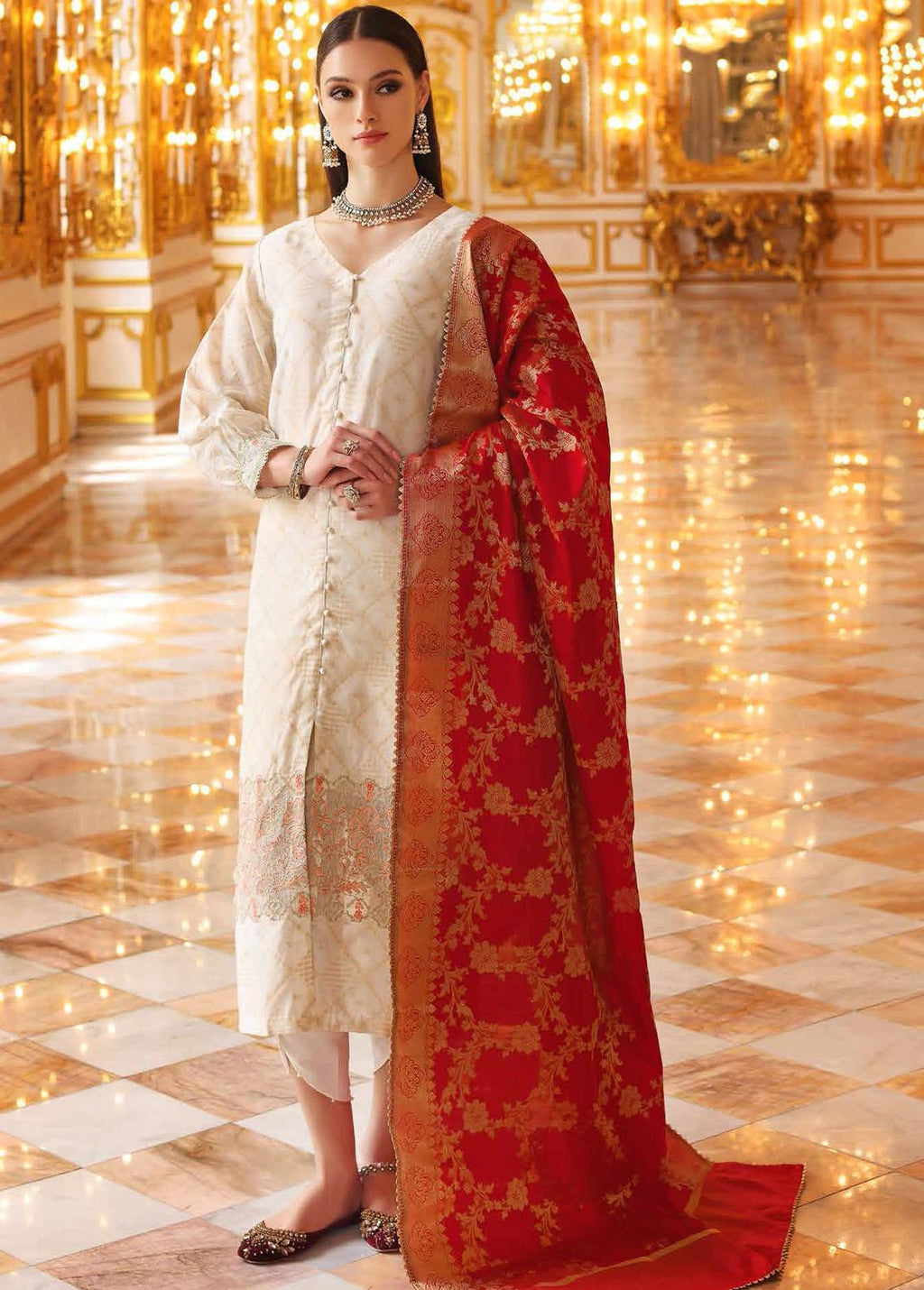 Gul Ahmed Embroidered Luxury Collection 2023 |  PRW-22010 - Mirha Fashion