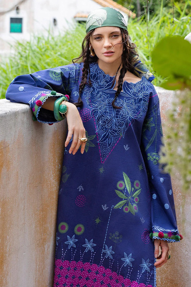 Mushaq Hemline Mirasol Printed Cambric 2025 | 12A Amor Grito