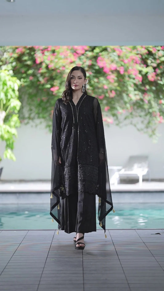 Manahil Lakhani Luminara Unstitched Chiffon Collection |Nyra