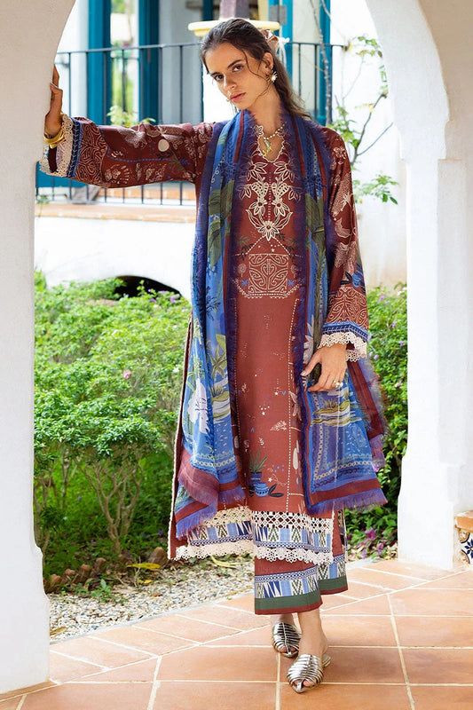 Mushaq Hemline Mirasol Printed Cambric 2025 | 16B Santo Mio