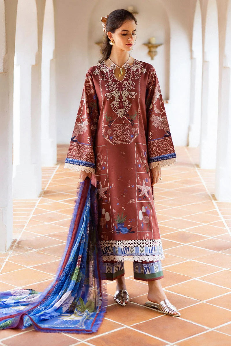 Mushaq Hemline Mirasol Printed Cambric 2025 | 16B Santo Mio