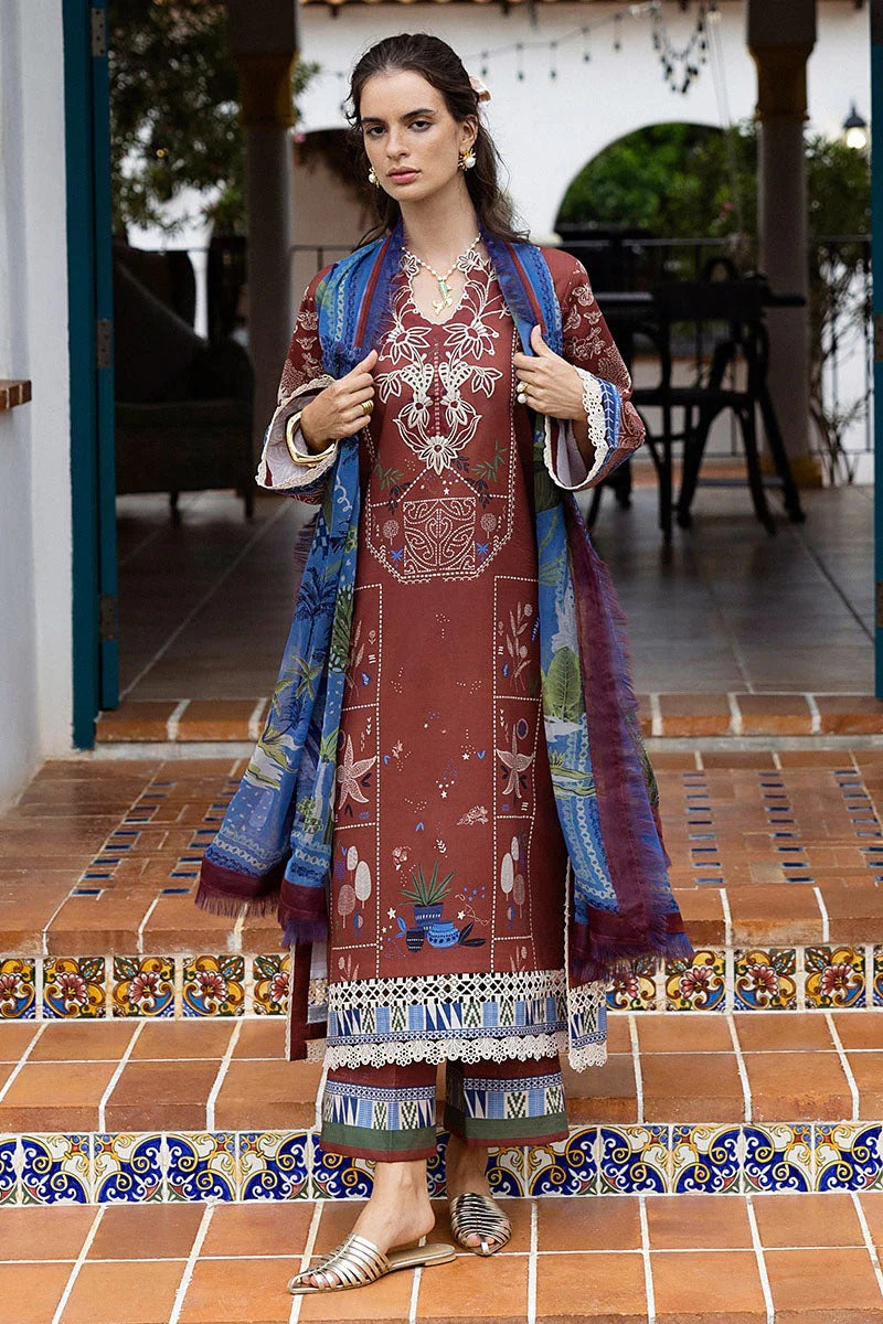 Mushaq Hemline Mirasol Printed Cambric 2025 | 16B Santo Mio