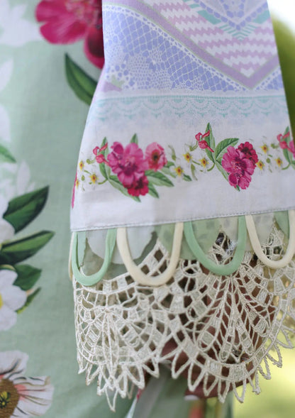 Elaf Printed Chickenkari Lawn collection 2024 | ECK-6B | Oasis