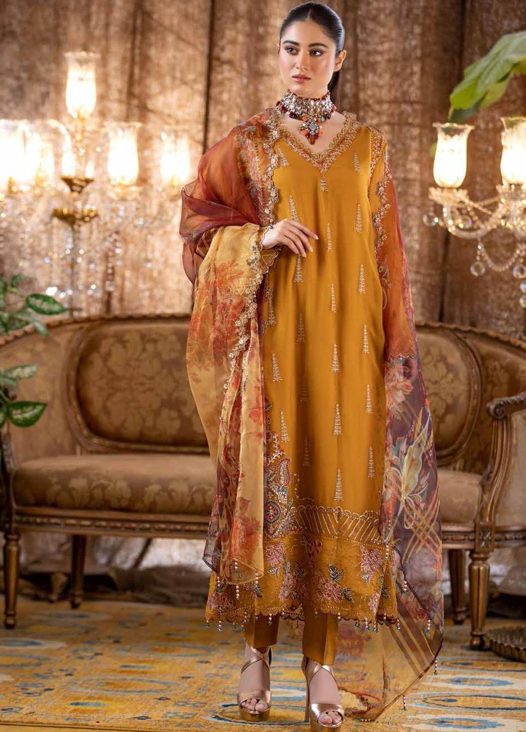 Jannan Unstitched Embroidered Bamber Chiffon 2021  | JF - 01