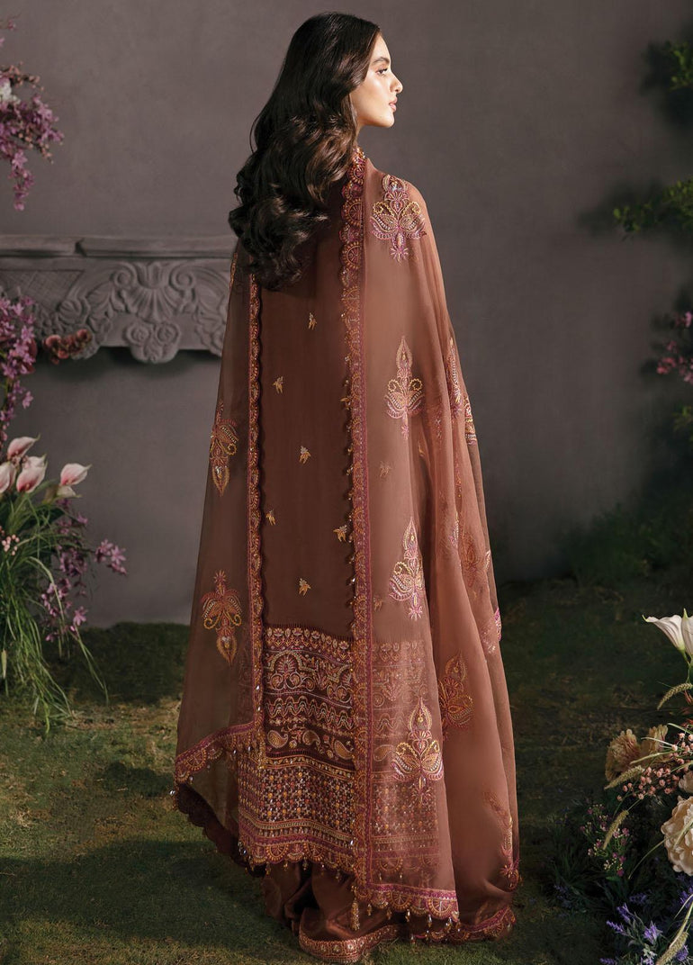 Afrozeh La Fuchsia Luxury Formal 2023 | Mahogany