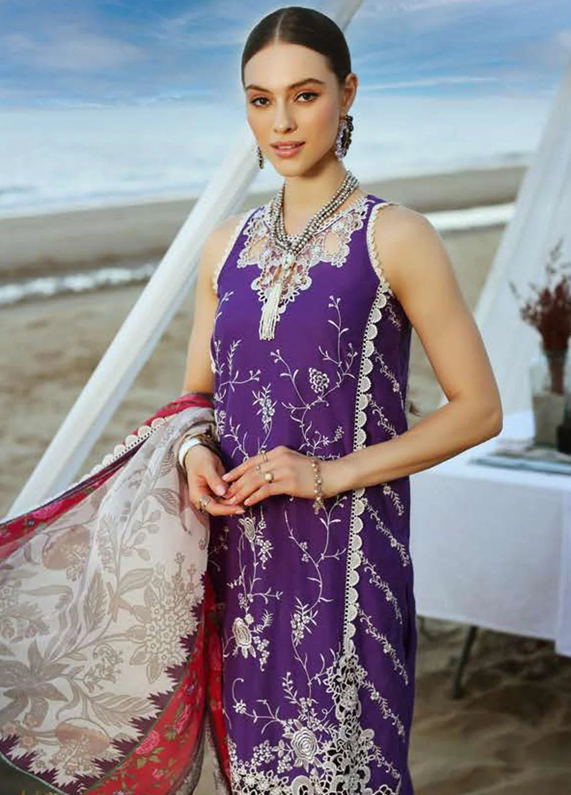 Noor By Saadia Asad  Embroidered  Luxury Chikankari |  D10-A