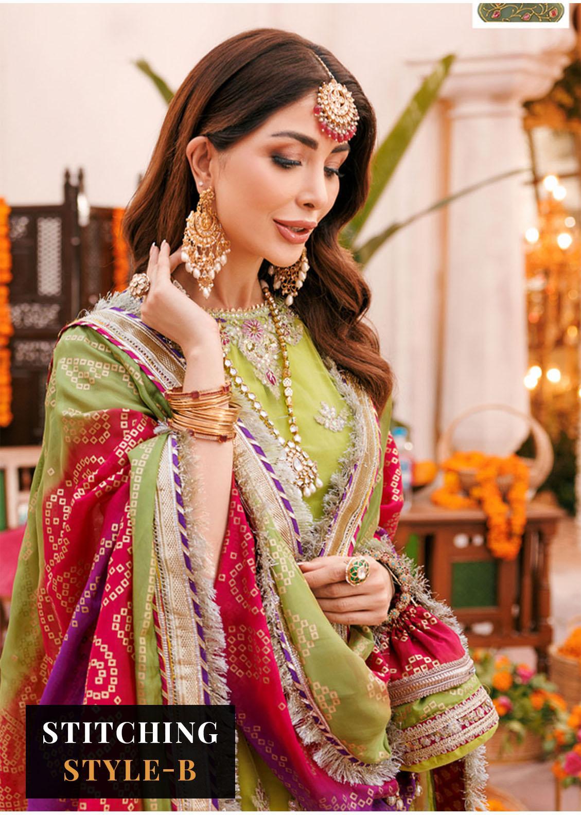 Noor By Saadia Asad Embroidered Net Suits D8 Arsia - Wedding Collection - Mirha Fashion