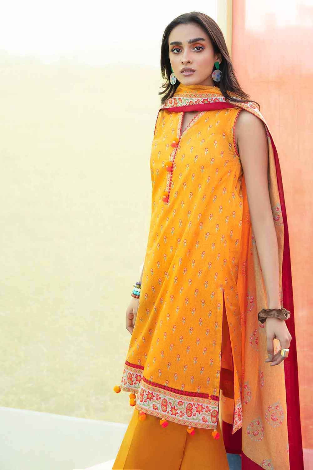 Gul Ahmed Printed Unstitched Lawn 3-piece | CL-22060B