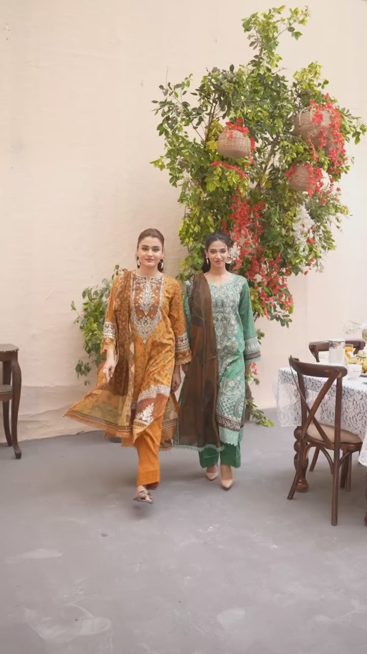 Shaanse Khuwab Vol-2 Ready To Wear Emb Cotton Collection 2026 | Pink