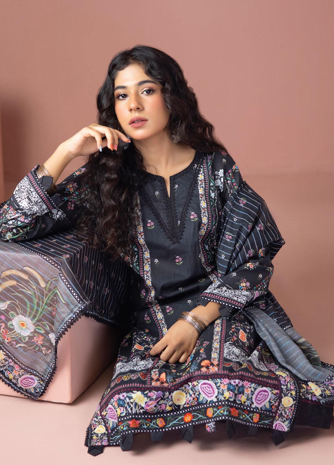 Salina Zari By Regalia Printed Lawn Unstitched 3-Piece Volume 09 | 12 - Mirha Fashion