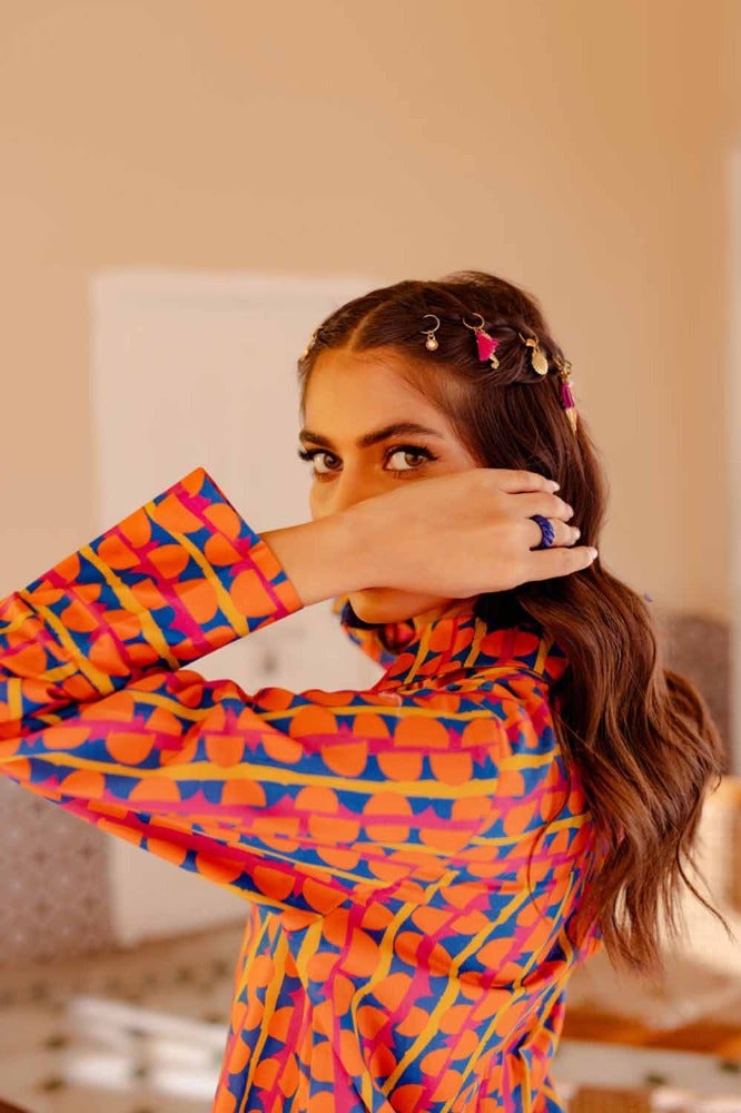 Gul Ahmed Printed Lawn 3Pc 2024 | SL # 42023 - Mirha Fashion