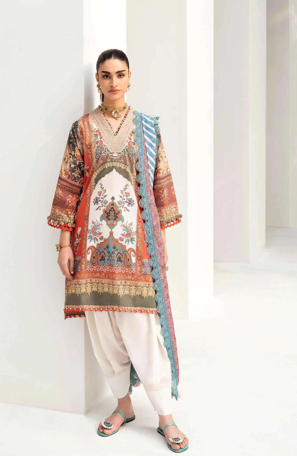 Muzlin By Sana Safinaz Lawn Collection 2023 | Vol 2 | 22A - Mirha Fashion