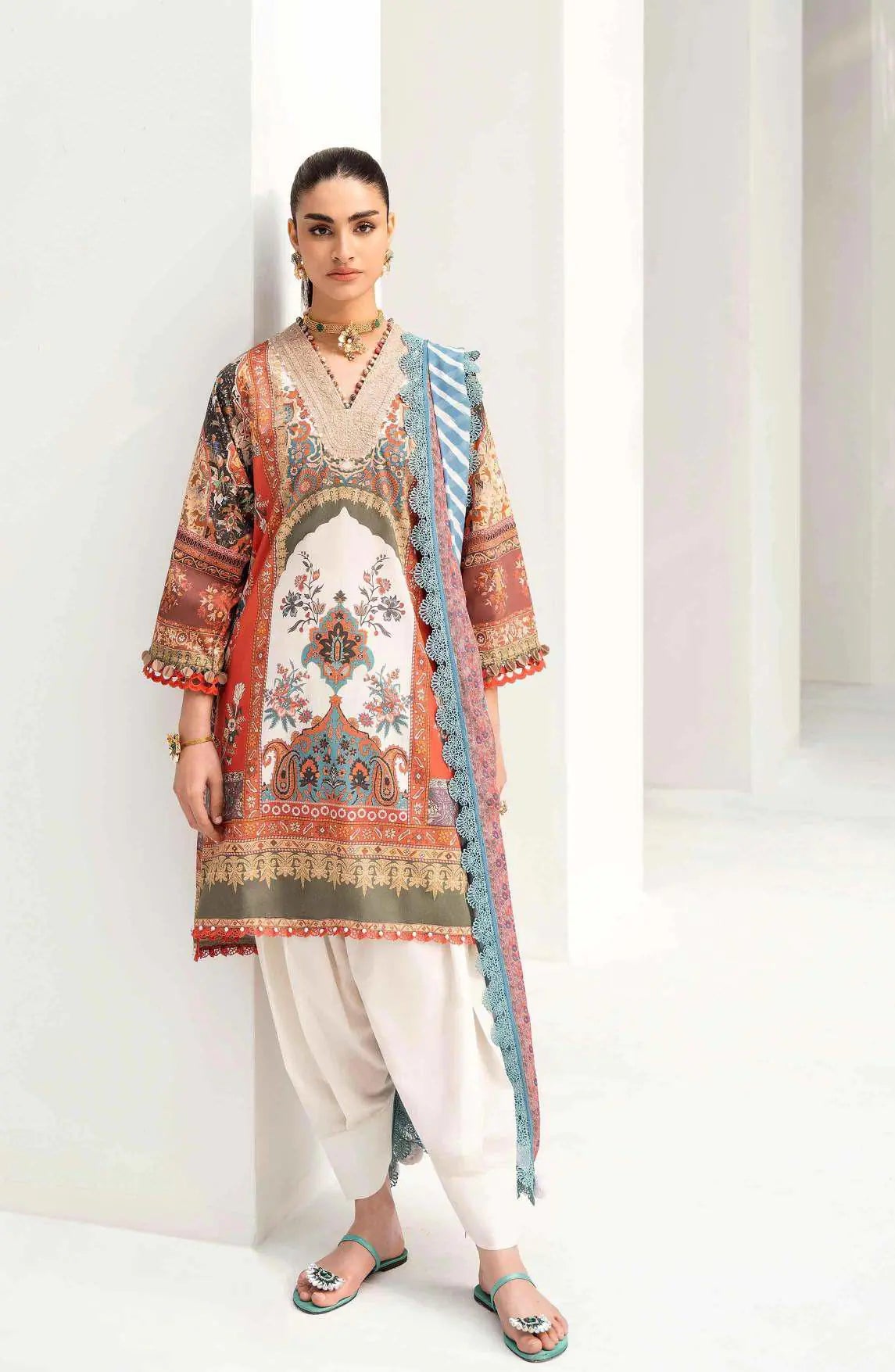 Muzlin By Sana Safinaz Lawn Collection 2023 | Vol 2 | 22A - Mirha Fashion