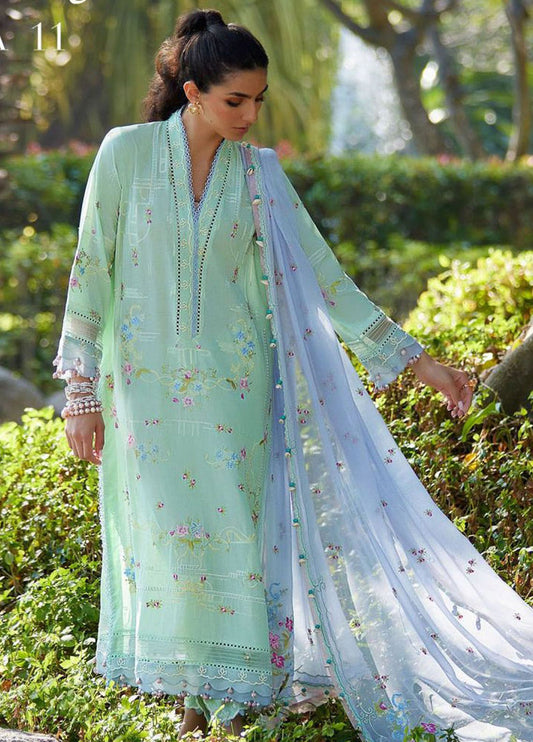 Farah Talib Aziz Luxury Lawn Collection  2024 | FTA 11