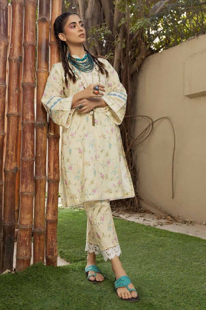 Gul Ahmed Printed Lawn 2Pc 2024 | TL # 42013 - Mirha Fashion