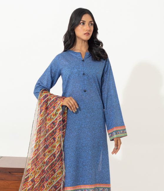 Zellbury 3-Piece Printed Unstitched Lawn 2023 | WUS23X20386