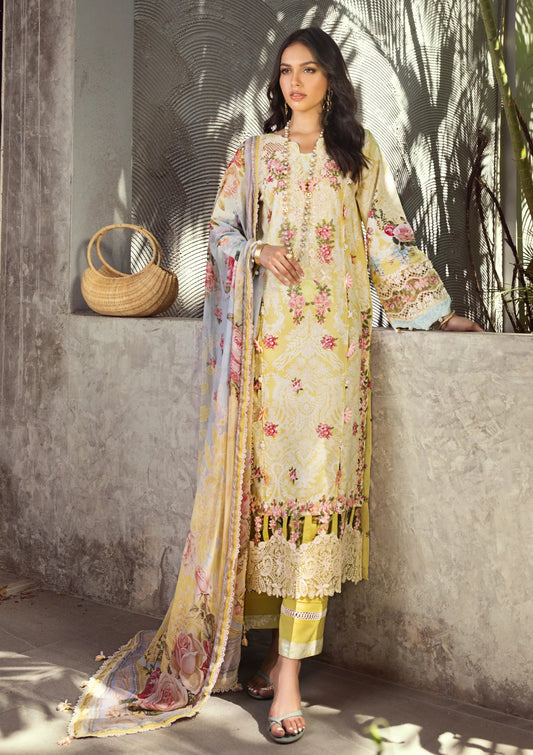 Elaf Signature Embroidered Lawn Collection | ESL-02A PIXIE DUST - Mirha Fashion