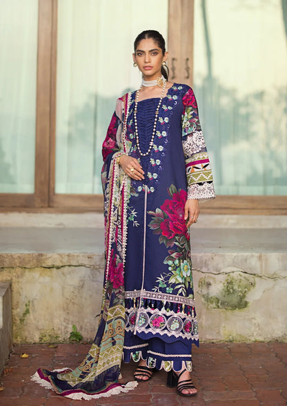 Elaf Signature Embroidered Lawn Collection | ESL-08A SINCLAIR - Mirha Fashion