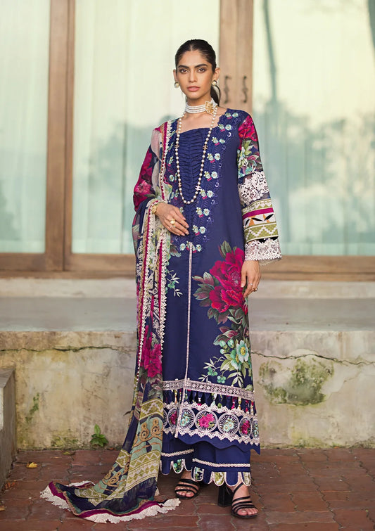 Elaf Signature Embroidered Lawn Collection | ESL-08A SINCLAIR - Mirha Fashion